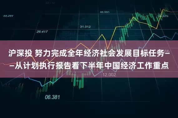 沪深投 努力完成全年经济社会发展目标任务——从计划执行报告看下半年中国经济工作重点